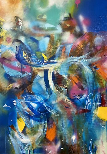 Living in Paradise von Viktoria Koestler, Malerei kaufen auf Singulart