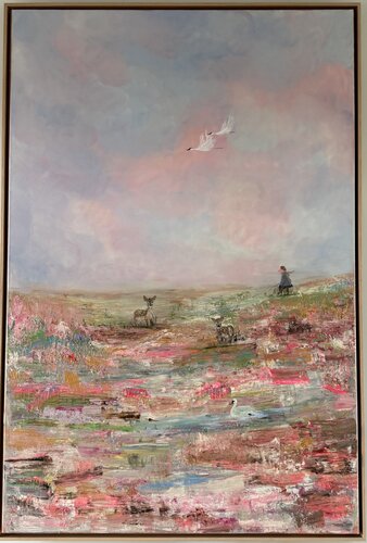 Beneath the Rose Sky van Anniek Cornelissen, Schilderij te koop op Singulart