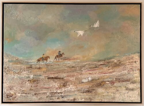 Under The Iridescent Sky van Anniek Cornelissen, Schilderij te koop op Singulart