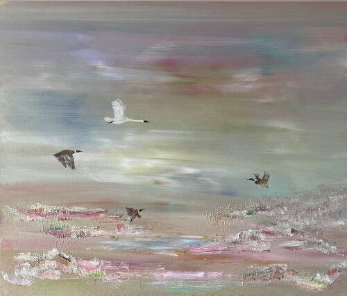 CORNÉA art -  Carried by the Air van Anniek Cornelissen, Schilderij te koop op Singulart