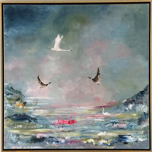CORNÉA art - Confluence of Wings par Anniek Cornelissen, Peinture en vente sur Singulart