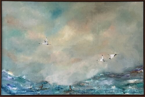 CORNEA art - Azure Serenity by Anniek Cornelissen, 絵画 for Sale on Singulart