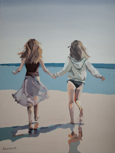 Taking care #18 di Ewa Krzywińska, Pittura in vendita su Singulart