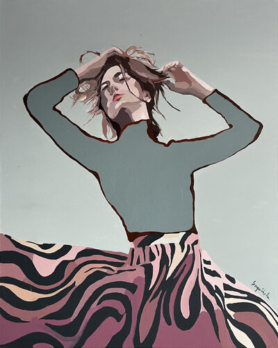 Just unwritten #5 di Ewa Krzywińska, Pittura in vendita su Singulart