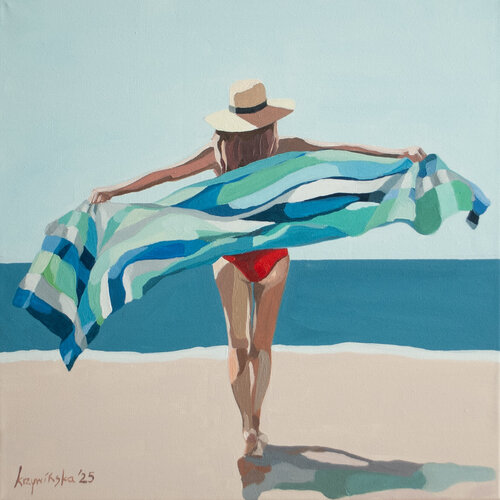 Wind of chance #4 di Ewa Krzywińska, Pittura in vendita su Singulart