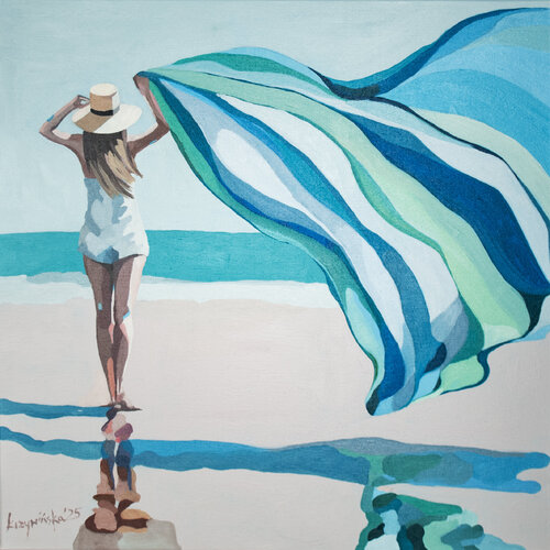 Wind of chance #5 di Ewa Krzywińska, Pittura in vendita su Singulart