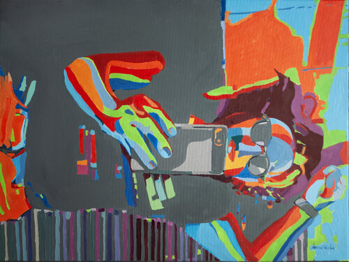 Selfie project 2 von Ewa Krzywińska, Malerei kaufen auf Singulart