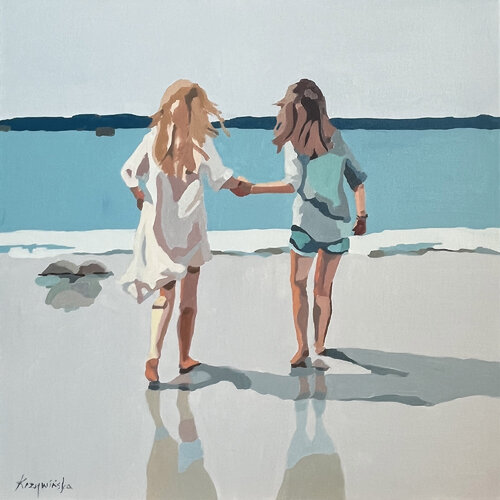 TAKING CARE #10 by Ewa Krzywińska, Painting for Sale on Singulart