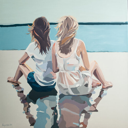 TAKING CARE #23 by Ewa Krzywińska, Painting for Sale on Singulart
