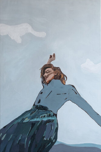 FLYING by Ewa Krzywińska, Painting for Sale on Singulart