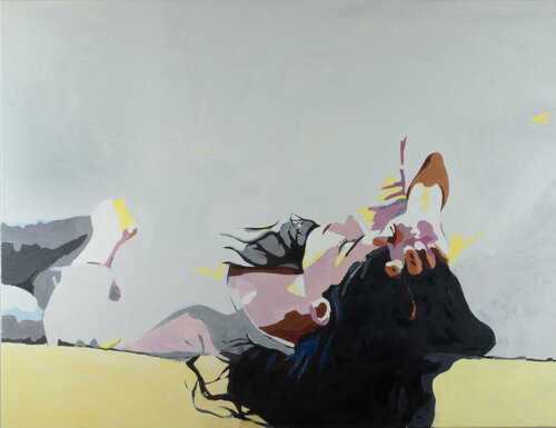 JUST LYING DOWN by Ewa Krzywińska, Painting for Sale on Singulart