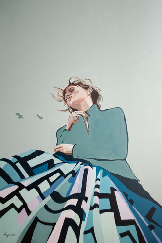 JUST UNWRITTEN #2 by Ewa Krzywińska, Painting for Sale on Singulart