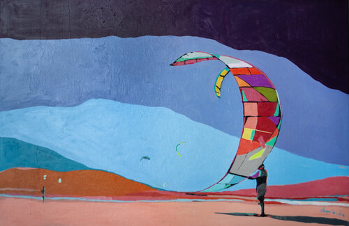 SET TO FLY by Ewa Krzywińska, Painting for Sale on Singulart