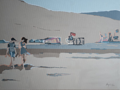 DUNES IN MOCHA HUES by Ewa Krzywińska, Painting for Sale on Singulart