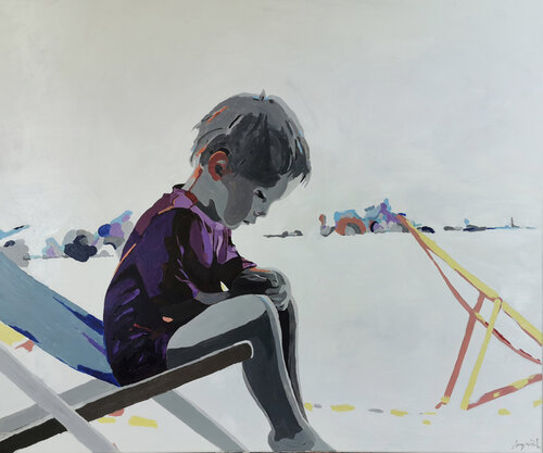 BOYHOOD by Ewa Krzywińska, Painting for Sale on Singulart