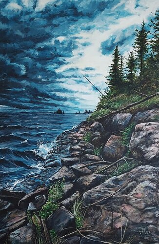The Waiting Shore by Clyde Smith, Painting for Sale on Singulart