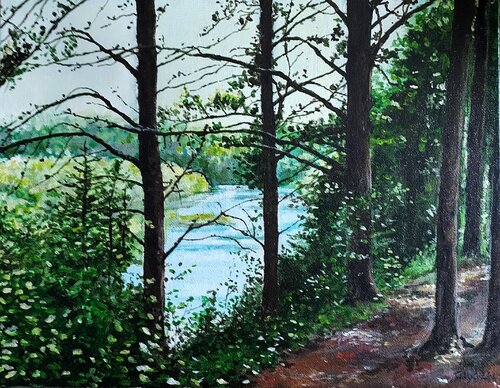 The River's Companion de Clyde Smith, Pintura a la venta en Singulart