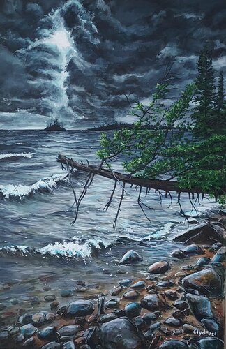 Evening Storm van Clyde Smith, Schilderij te koop op Singulart