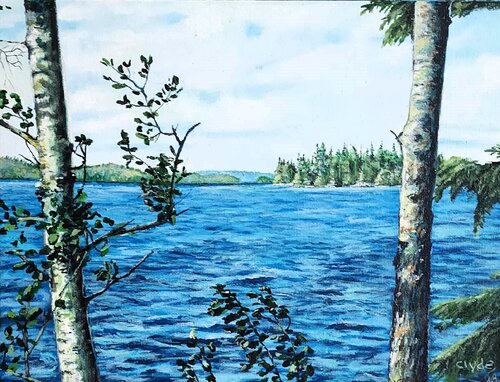 Waiting for the Otter by Clyde Smith, Painting for Sale on Singulart