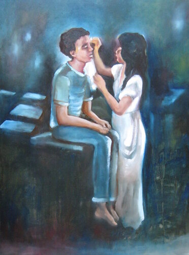 Le Soin by Lucia Mamos-Moreaux, Painting for Sale on Singulart