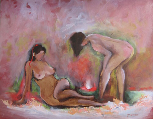 La Détente di Lucia Mamos-Moreaux, Pittura in vendita su Singulart