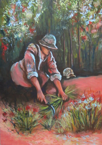 Jardinage de Lucia Mamos-Moreaux, Pintura a la venta en Singulart