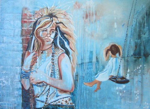 Janis Joplin di Lucia Mamos-Moreaux, Pittura in vendita su Singulart