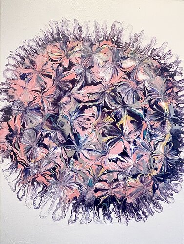 "Purple" - Bloom series von Asya Haroutunian, Malerei kaufen auf Singulart