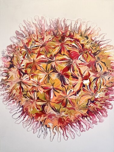 "Red" - Bloom series von Asya Haroutunian, Malerei kaufen auf Singulart