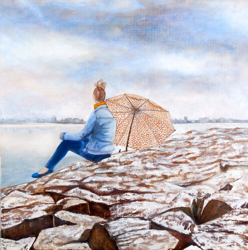 ENJOY THE SILENCE van Katharina Rochat, Schilderij te koop op Singulart