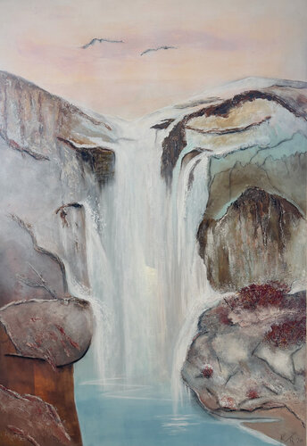 DER SANFTE FALL van Katharina Rochat, Schilderij te koop op Singulart