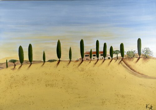 GUT IN DER TOSCANA par Katharina Rochat, Peinture en vente sur Singulart