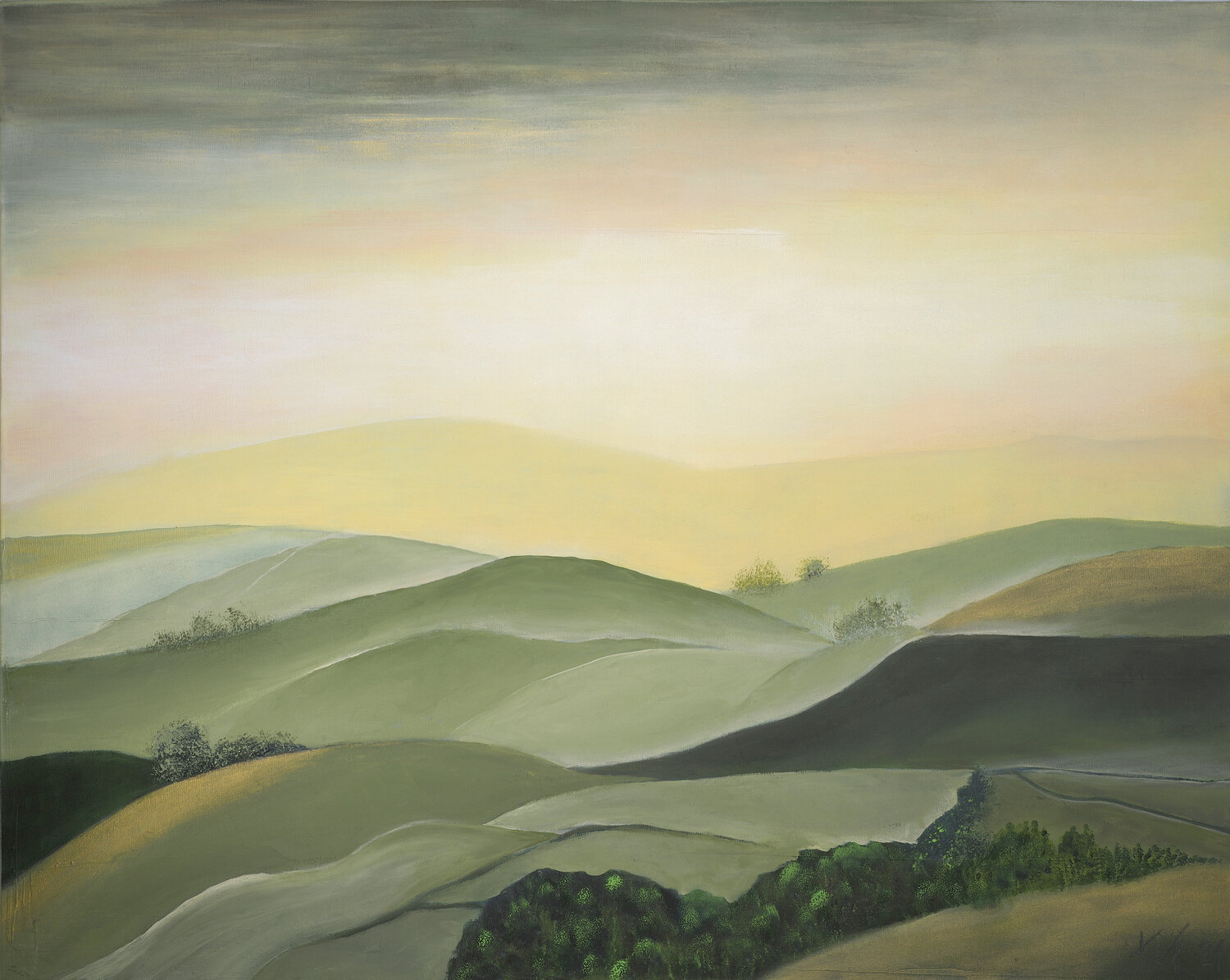 DER ZAUBER DER TOSCANA Katharina Rochat Origineel schilderij te koop