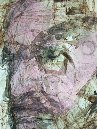 a lot on his mind von rob Jacobs, Malerei kaufen auf Singulart