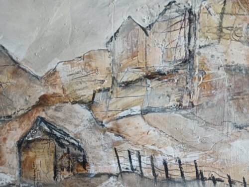 The Mountain Village by rob Jacobs, Painting for Sale on Singulart