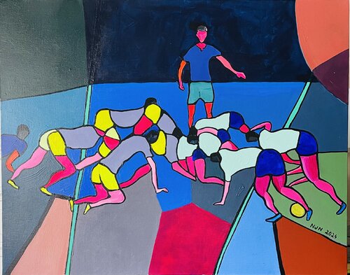 Rugby de Nicolas Jais-Nielsen, Pintura a la venta en Singulart