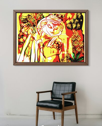 Kathakali fantasy di Sonali Jain, Digitale in vendita su Singulart