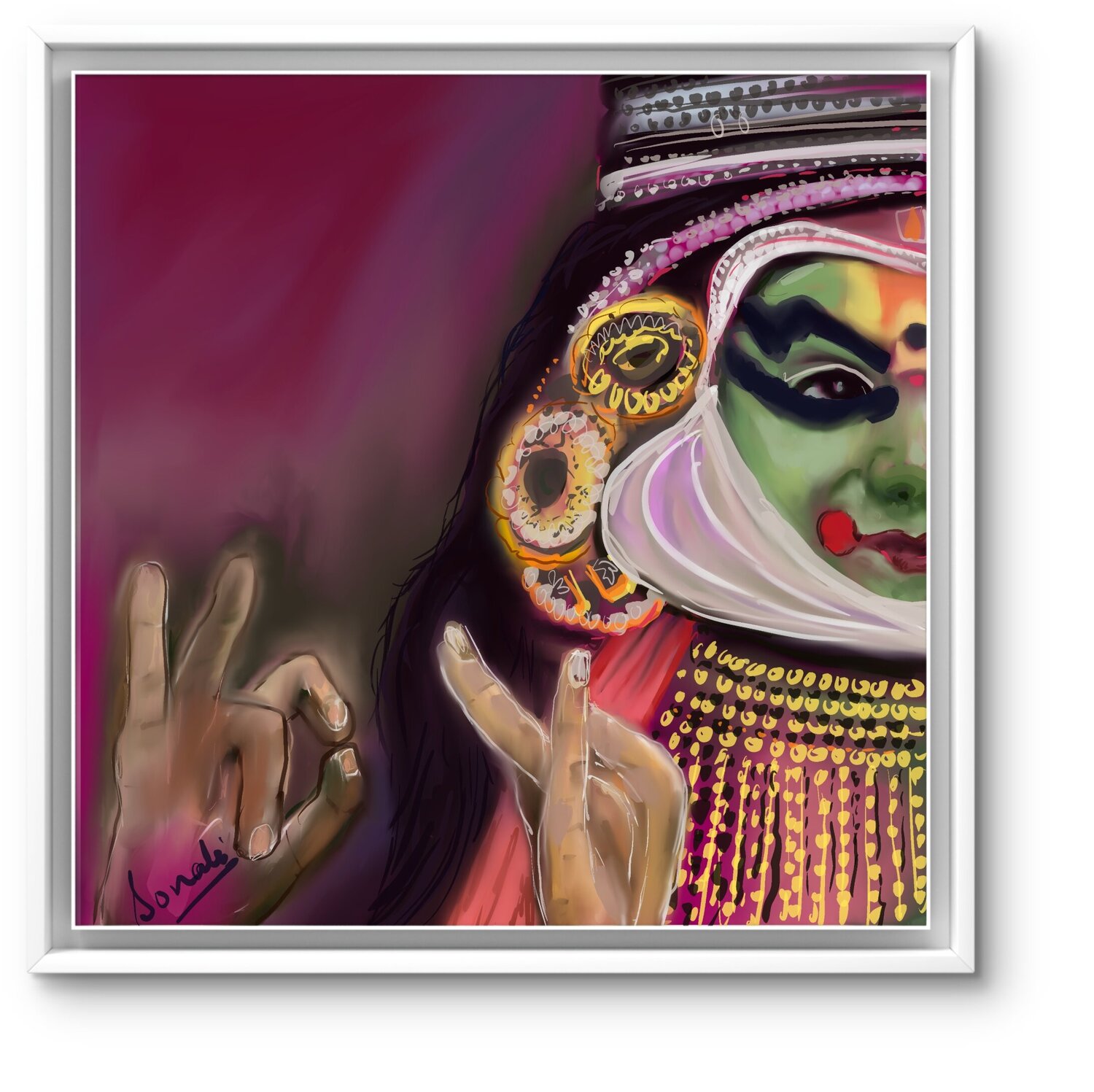 Kathakali dance hand gesture Sonali Jain