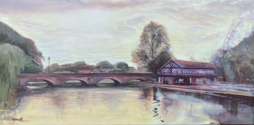 Stratford Sunrise van Sharon Cresswell, Schilderij te koop op Singulart