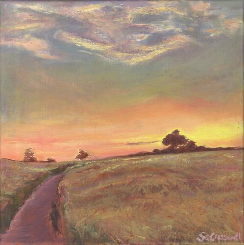 Saxon Fields van Sharon Cresswell, Schilderij te koop op Singulart