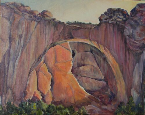 La Ventana, State Monument, NM by Deirdre Dyson, Painting for Sale on Singulart