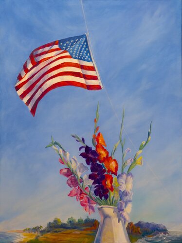 Glad Flag by Deirdre Dyson, Painting for Sale on Singulart