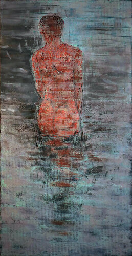 Bad in Ufernähe par Bernd Schlothauer, Peinture en vente sur Singulart