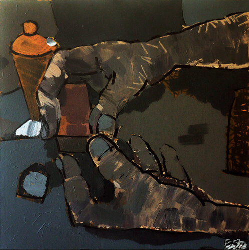 Soll ich es öffnen? van Bernd Schlothauer, Schilderij te koop op Singulart