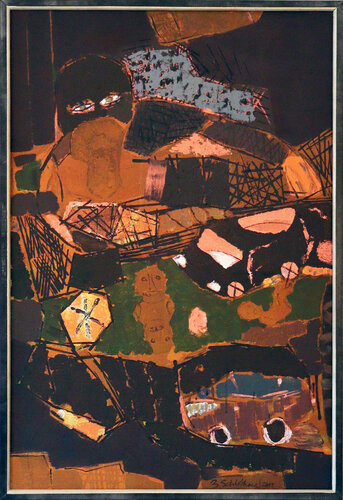 Führerlose Kehrmaschine van Bernd Schlothauer, Schilderij te koop op Singulart