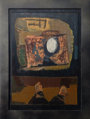 Blick auf meinen Arbeitstisch by Bernd Schlothauer, Painting for Sale on Singulart