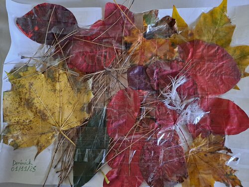 Les feuilles d'automne de Dominick Poulain, Obra en papel a la venta en Singulart