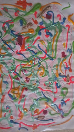 Abstraction 27 by Dominick Poulain, Work on Paper for Sale on Singulart
