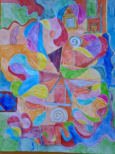 Abstraction 23 by Dominick Poulain, Drawing for Sale on Singulart