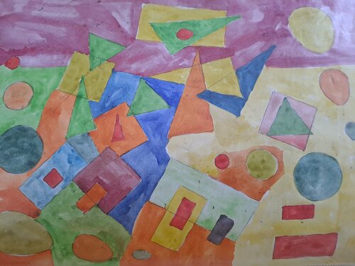 Géométrie variable by Dominick Poulain, Work on Paper for Sale on Singulart